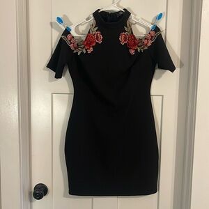 Akira Off The Shoulder Floral Sleeve Dress Size L